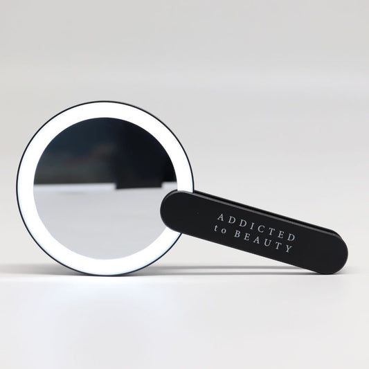 Miroir de poche avec lumière