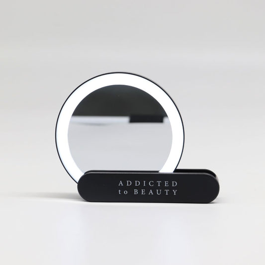 Miroir de poche avec lumière